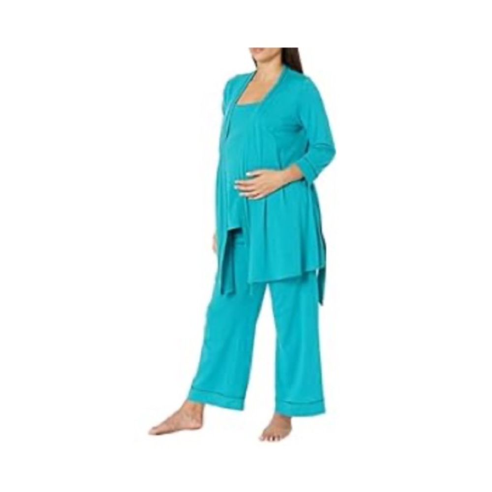 Cosabella 3-piece nursing PJs with robe - size L